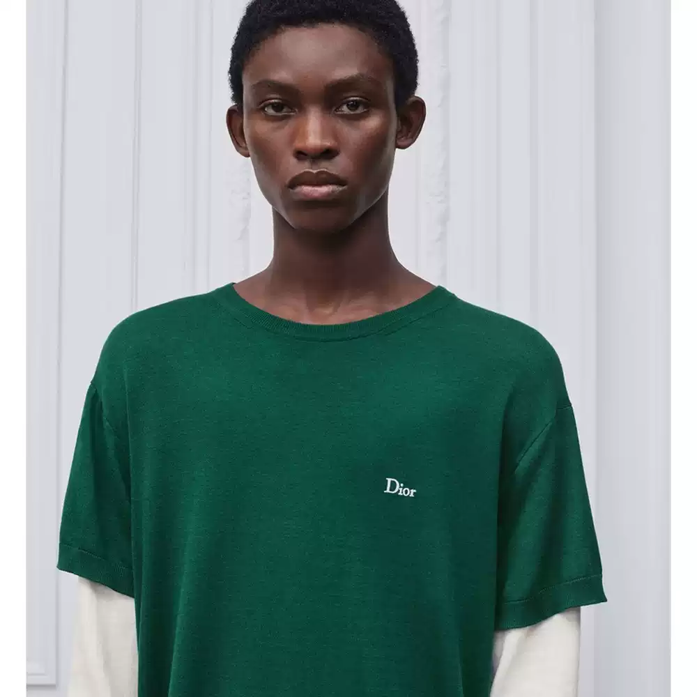 Ice silk drape feel round neck long sleeve T-shirt men loose thin senior sense