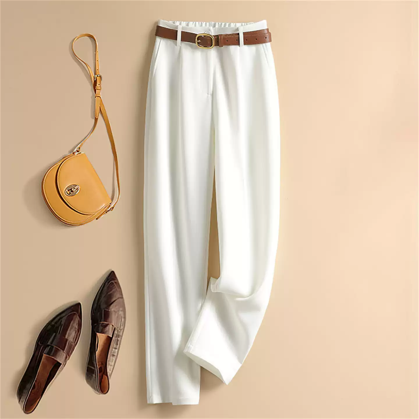Temperament commuter high street egg cyan stiff cigarette pants 9 points pants suit bottoms 22 autumn women