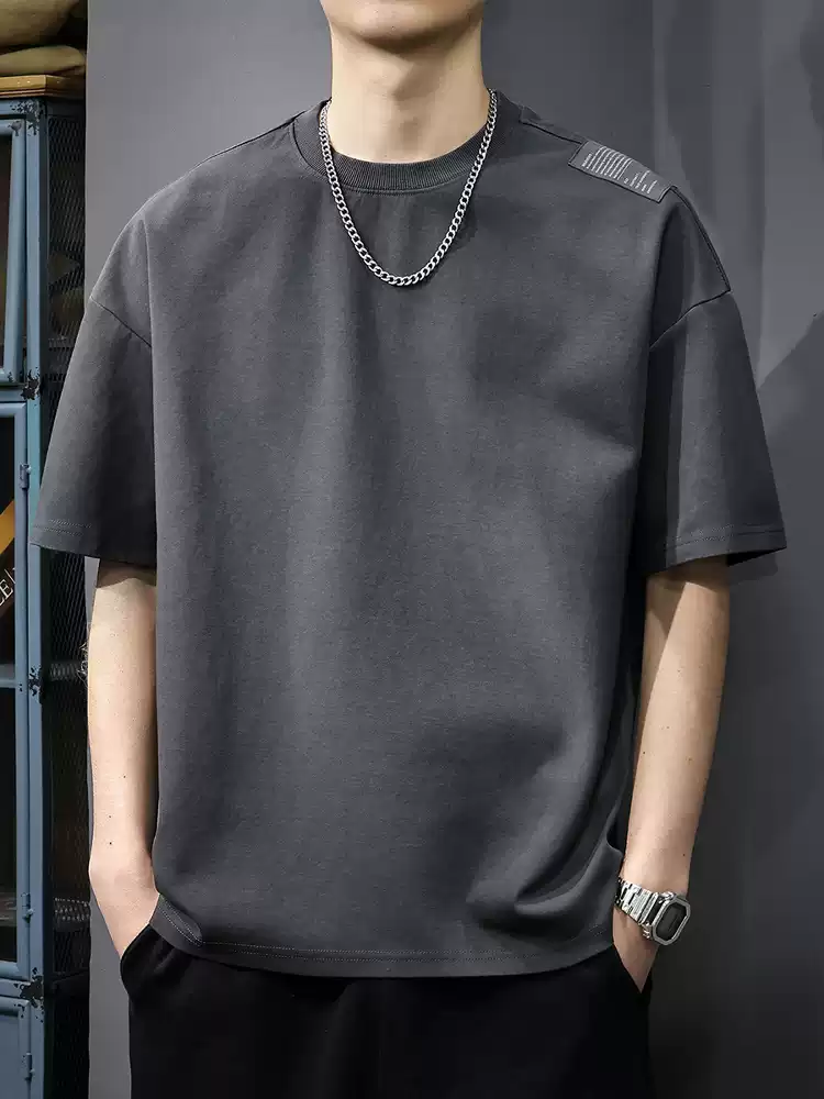 High sense men's summer fashion brand American vintage short sleeve T-shirt men